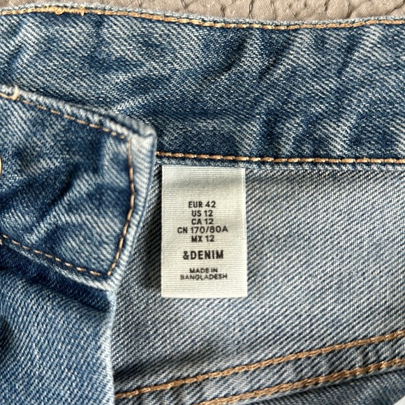 H&M Distressed Denim Mini Skirt - Picture 4 of 4